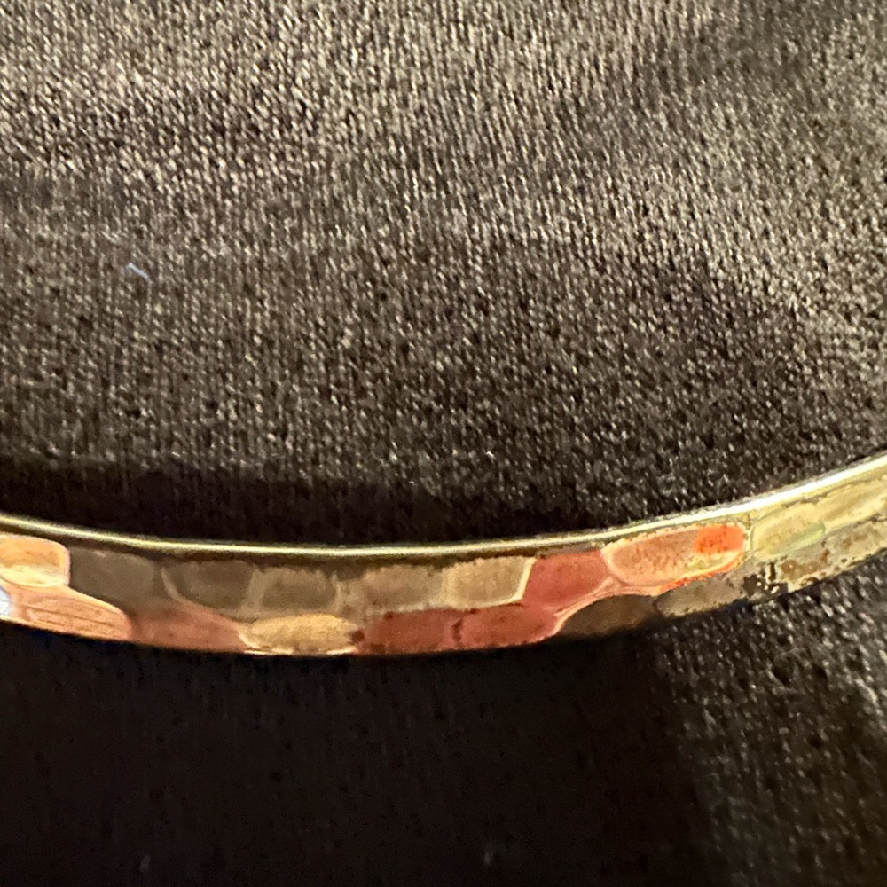 Sterling silver stamped neck collar choker - Picture 2 of 7